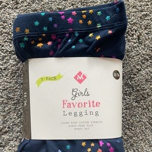 Justice girls 3 packs leggings